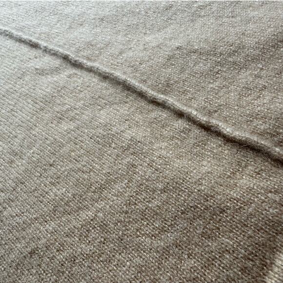 Soft Surroundings:  Tan Cashmere V-Neck Sweater - Picture 6 of 9